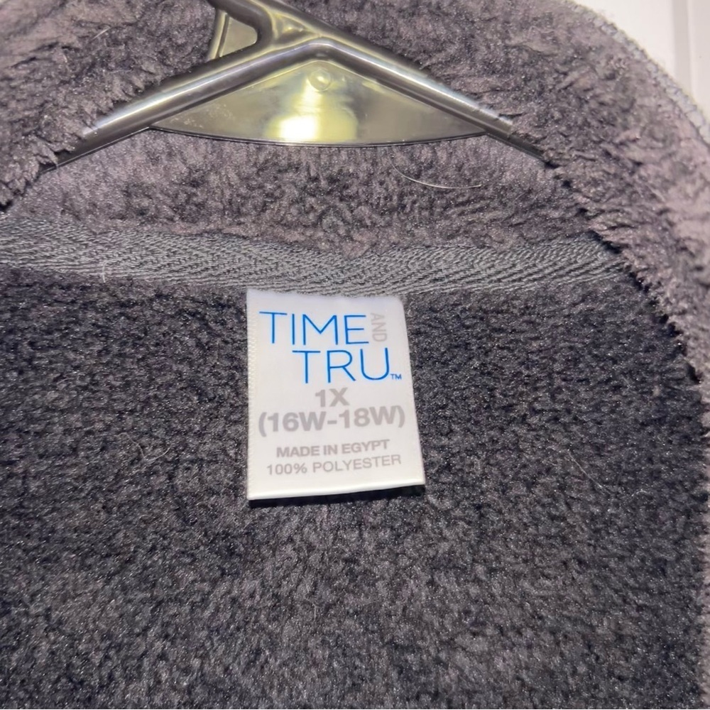 Time and Tru Women's Charcoal and Black Utility Jacket - Picture 6 of 6